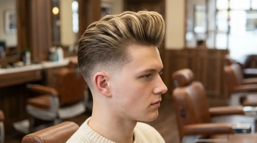 high taper haircut