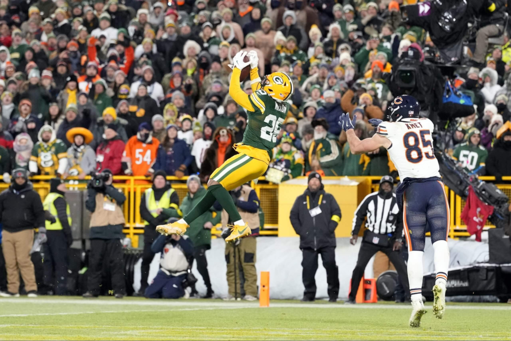 green bay packers vs chicago bears match player stats