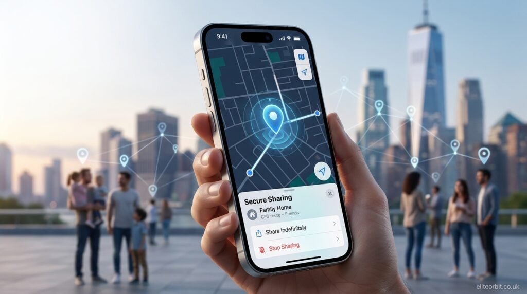 how to share location on iphone